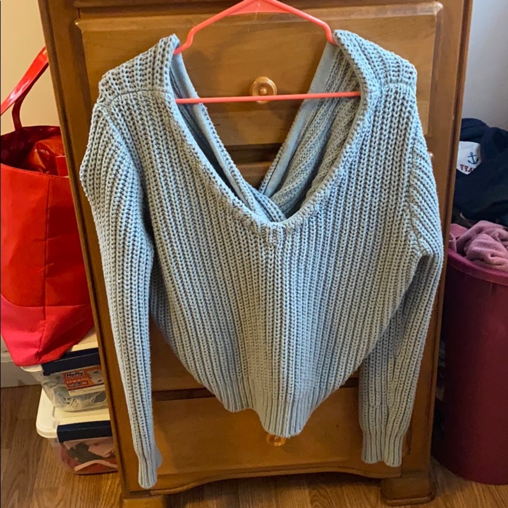 pacsun twist back sweater